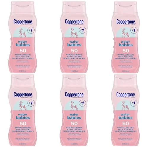 Coppertone Waterbabies Fragrance SPF 50 Sunscreen Lotion Tear Water
