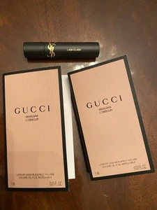Lot/3 Gucci Mascara L’Obscur Lash By Lash Volume-EVE BLACK 1ml+YSL 2 ml -Samples - Picture 1 of 1