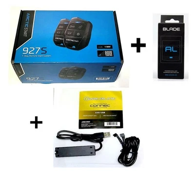 Arctic Start AR927-S Remote Start Kit + BLADE-AL Bypass + ADS-USB Cable Bundle - Image 1 of 4