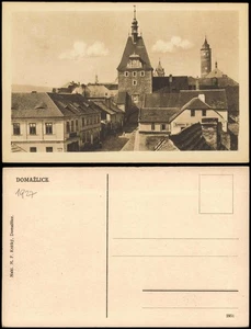 Postcard Taus Domažlice Straßenpartie 1927 - Picture 1 of 3