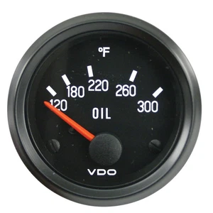 2-1/16 Oil Temp Gauge, Cockpit Series, 120-300 Degrees Dunebuggy & VW - Bild 1 von 1