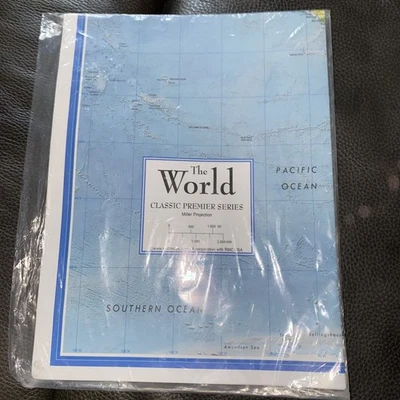 World Classic Wall Map Poster Mural (24x36 Paper Folded) - Image 1 of 4