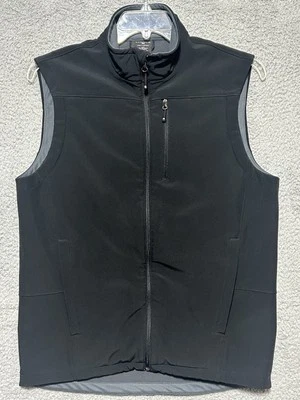 Solaris Black Full Zip Active Trail Vest Jacket Men’s Sz Medium Golf Gorpcore - Image 1 of 4