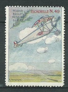FRANKREICH Vignette Escadrille DELANDRE Flugzeug Aschenputtel ww1 wwi 1916 - Bild 1 von 2