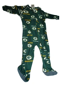 Green Bay Packers Baby Einteiler Footie Pyjama Full Zip 3-6 Monate NFL Football - Bild 1 von 7