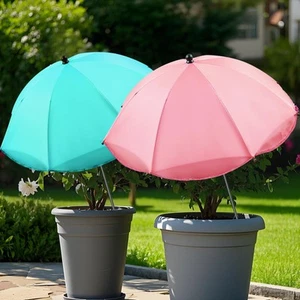 2pcs Plant Umbrellas for Outdoor Plants – 26" Adjustable Sun Shade Covers - Picture 1 of 7