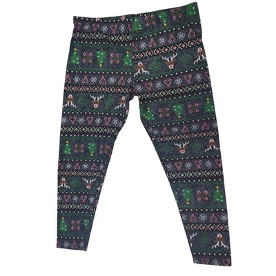 Mujer Desteñido Glory Polar Salón Navidad Reno Leggings Talla 2XL (20) Foto 1 de 4