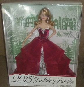 2015 Holiday Barbie von Mattel mit rotem Kleid ~*~ Collector Edition - NRFB - Bild 1 von 13
