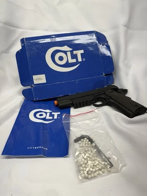 Pistola de airsoft COLT 1911 CO2 RAIL GUN SEM BLOWBACK - Imagem 1 de 2