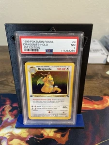 Pokémon PSA 7 1st ED Dragonite Holo 4/62 Fossil WOTC - Bild 1 von 2