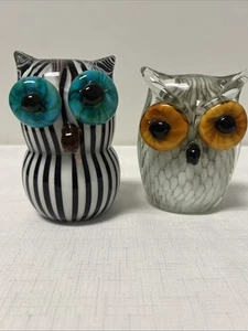 Handmade Glass Owls Decorative - Picture 1 of 13