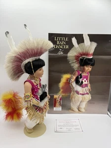 Indianer Porzellan Puppe Little Rain Dancer Danbury neuwertig Echtheitszertifikat - Bild 1 von 22