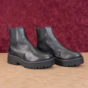 Stivali Chelsea Marc Fisher donna Padmia chunky platform festival neri taglia 10 - Foto 1 di 8
