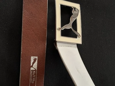 Cinturón de golf Puma blanco con hebilla grande para hombre Foto 1 de 4