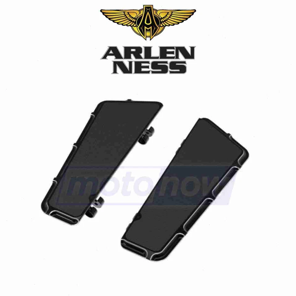 Arlen Ness Louvered Fusion Series Driver Floorboards for 2001-2006 Harley ea Foto 1 de 4