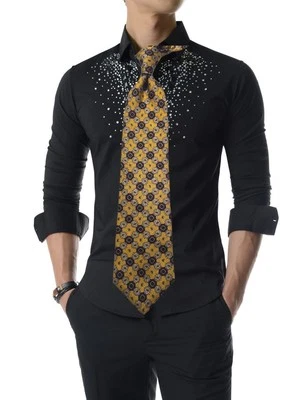 🔥CORBATA DE SEDA SARGA DE LUJO FLORAL ELEGANTE BARNEYS NEW YORK, NUEVA CON ETIQUETAS $95 Foto 1 de 4