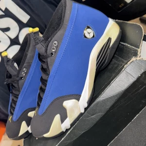 Größe 10,5 - Air Jordan 14 Retro 2015 Low Laney guter Zustand - Bild 1 von 7