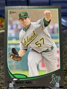 2013 Topps Series 2 #501 Tommy Milone Rare Black Border Parallel SSP /62 A’s!!! - Picture 1 of 2