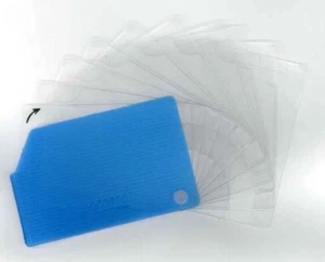 2 PZ PORTA DOCUMENTI PATENTE CODICE FISCALE CARTE DI CREDITO TESSERE 10 CUSTODIE - Foto 1 di 5