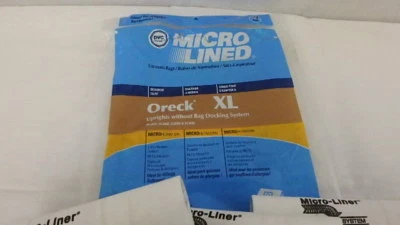 NEW Micro Lined Oreck CC Uprights With Bag Docking System Vacuum Bags 5 PACK - Image 1 of 3