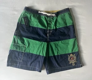 NWT Polo Ralph Lauren Green Purple 1967 Horse Men’s Shorts Swim Trunks Large - Picture 1 of 8