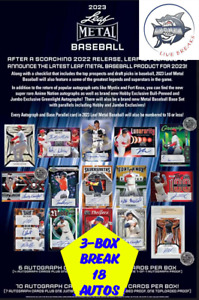 BALTIMORE ORIOLES - 2023 Leaf Metal Baseball Hobby 3-Box Break #4
