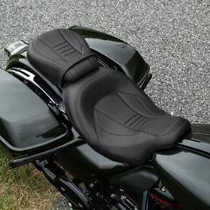Low-Profile Driver + Passenger Seat Fit For Harley Touring Road Glide 2009-2023 - Zdjęcie 1 z 14