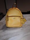 Guess yellow backpack purse