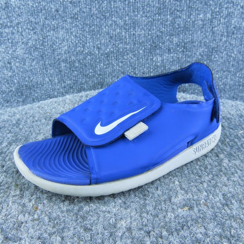 Scarpe da gladiatore Nike ragazzo blu sintetiche gancio e passante taglia T 9 Medium