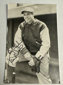Frankie Gustine Autographed 3.5” X 5.5” Photo Cincinnati Reds - Died 1991 - Picture 1 of 3