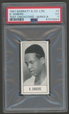 1956/1957 Barratt Test Cricketers Tobacco Series B *GARY SOBERS* RC PSA 5 EX