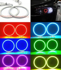 RGB halo ring for Chevrolet Captiva 12-16 Xenon headlight LED angel eye BT APP - Picture 1 of 18