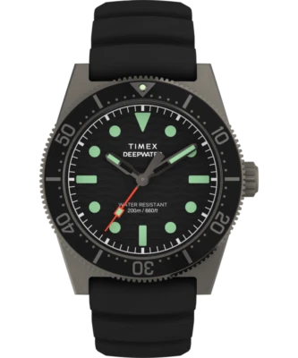 Timex Deepwater Reef 200M 41mm Black Rubber Strap Watch TW2W74700 - image 1 of 4
