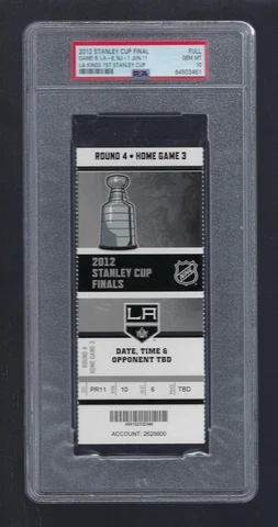 PSA 10 POP 1 -CLINCHER Game #6 NHL STANLEY CUP FINALS 2012 LA KINGS FULL TICKET Cover