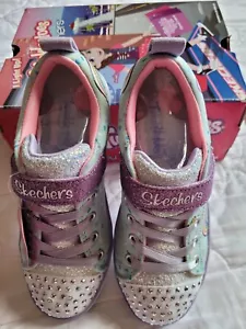 Skechers Child-Girls Twinkle Toes Sparkle Lite-Unicorn Craze Sneaker Sz 13.5 - Picture 1 of 8