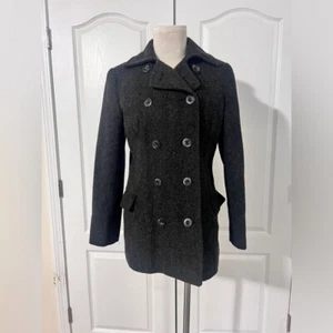 New York and Company Wool Blend Double-Breasted Coat - sz 4 - Picture 1 of 5
