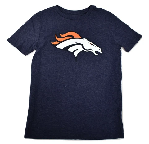 NFL Team Apparel Youth Denver Broncos Football Shirt New XS, S, M, L, XL Cover