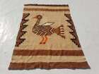 Fine Vintage Traditional Hand Made Oriental Wool Brown Kilim 5.5x3.7ft
