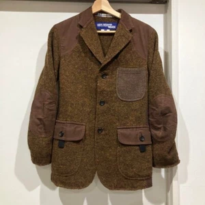 COMME des GARCONS JUNYA WATANABE MAN Tailored Jacket Blouson Men Size S Brown - Picture 1 of 8