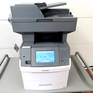 Lexmark X652de Monochrome Laser Fax Copier Scanner Printer Only Page Count 66K - Picture 1 of 15