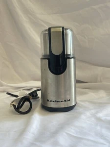 KitchenAid Coffee Grinder Stainless Steel BCG1110B0 Black & Onyx TESTED WORKS - Picture 1 of 6