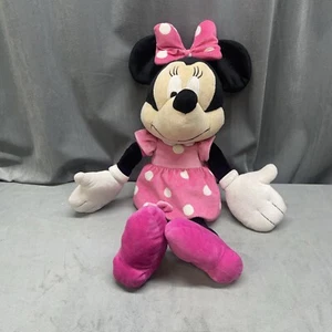 Disney Minnie Mouse Large Plush 22" Pink polka dot dress Stuffed Jay Franco - Picture 1 of 18
