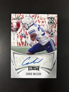 2021 Leaf Draft XRC Rookie Football #BA-CW1 Chris Wilcox BYU - Picture 1 of 4