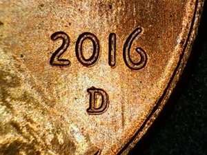2016 D Lincoln Cent Doubled Date & USA Shield Cent Penny - Picture 1 of 6