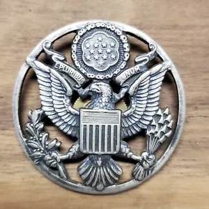 Authentic US Air Force USAF Enlisted Hat Cap Badge Insignia Device Vintage #1 - Picture 1 of 11