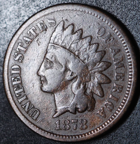 1878 INDIAN HEAD CENT - FINE Cover