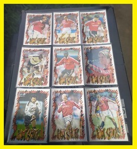  1999 Futera Manchester United Fan Selection hot shot FOIL 9/9 Beckham Giggs etc