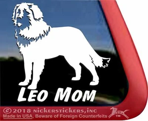 Leo Mom - Leonberger Dog Care Truck Window Decal Sticker - Imagen 1 de 3