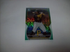 2023 Bowman Chrome Aqua Shimmer Termarr Johnson #51/125 Pirates SP Free Shipping - Picture 1 of 4