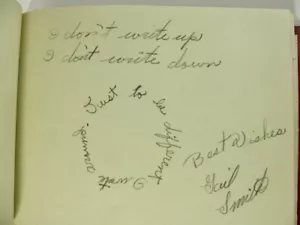 1956 Willington CT Hall Memorial School Class Autograph Book Album Local Names - Imagen 1 de 16